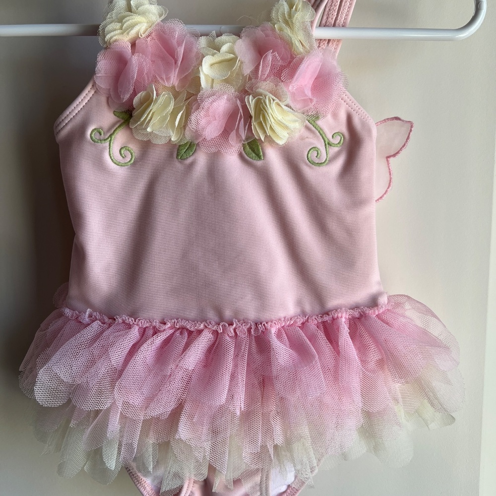 9M Baby girl designer Swimsuit - Pink Fairy - Kate Mack